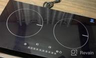 img 1 attached to Cheftop Induction Cooktop Portable Induction Burners 120V Digital Ceramic Top With Kids Safety Lock ,1800 Watt, Touch Sensor Control Multiple Cooking Zones & Levels (Double Burner) review by Ryan Dot
