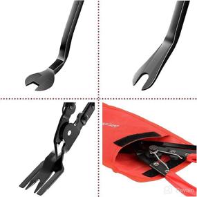 img 2 attached to 🔧 Axelect Clip Remover Tool Set: Fastener Removal Pliers Kit for Car Door Panel Dashboard Repair