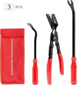 img 4 attached to 🔧 Axelect Clip Remover Tool Set: Fastener Removal Pliers Kit for Car Door Panel Dashboard Repair