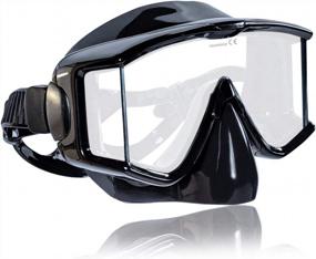 img 3 attached to Panoramic Scuba Diving And Snorkeling Mask - Tilos Single-Lens With Wide View
