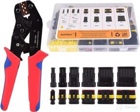 img 4 attached to 🔌 709-Piece Waterproof Automotive Wire Connector Kit with Ratcheting Wire Crimper Tool - Includes 1/2/3/4/5/6 Pin Automotive Electrical Connectors for Easy Wire Crimping