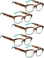 👓 stylish 5 pack of reading glasses for fashionable women logo