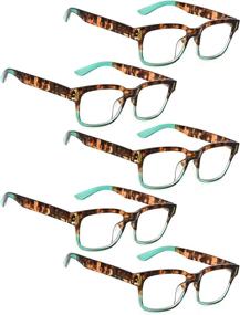 img 4 attached to 👓 Stylish 5 Pack of Reading Glasses for Fashionable Women