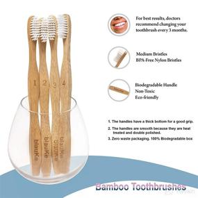 img 2 attached to 🎋 Bamboo Toothbrush with Medium Bristles - Oral Care Pack