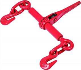 img 3 attached to 4-Pack Of Aain Red Ratchet Load Binders For 1/4-5/16 Inch Cables, 2200 Lbs Load Capacity
