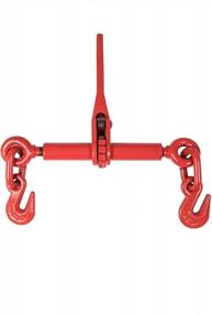 img 1 attached to 4-Pack Of Aain Red Ratchet Load Binders For 1/4-5/16 Inch Cables, 2200 Lbs Load Capacity