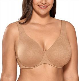 img 4 attached to DELIMIRA Women'S Plus Size Minimizer Underwire Seamless Unlined Cup Bras