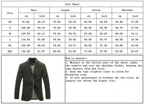 img 1 attached to Chouyatou Men'S Cotton Twill Suit Jacket - Three-Button Stripe Lined Casual