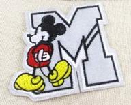 mickey mouse letter embroidered applque logo