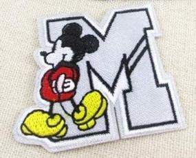 img 2 attached to Mickey Mouse Letter Embroidered Applque