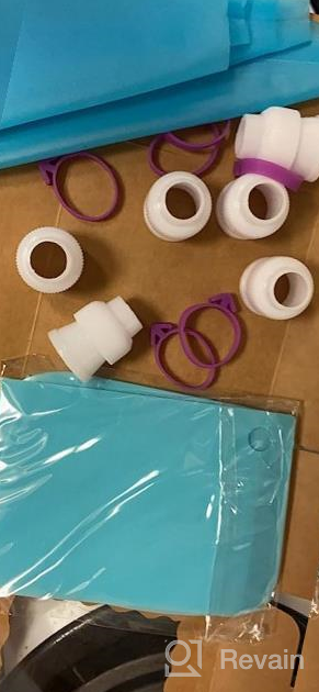 img 1 attached to 25 Pcs Reusable Piping Bags & Tips Set - Strong Silicone Icing Bag Kit With 6 Pastry Bags, 12/14/16 Inch, 6 Couplers, Frosting Tips & Cake Scraper review by Ryan Maruffo