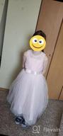 img 1 attached to Lace Bridesmaid Dress Long A-Line Wedding Gown Tulle Flower Girls Pageant Party Dresses Glamulice review by Peter Joseph