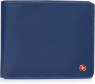 🧳 alpine swiss capacity flipout divided men's accessories for ultimate wallet, card case & money organization logo