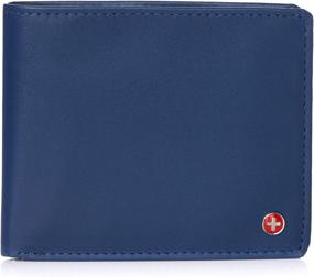 img 4 attached to 🧳 Alpine Swiss Capacity Flipout Divided Men's Accessories for Ultimate Wallet, Card Case & Money Organization