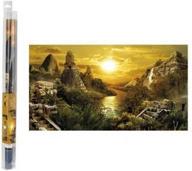 π hydor h2show lost civilization background, 31.5" x 15.75" with application gel logo