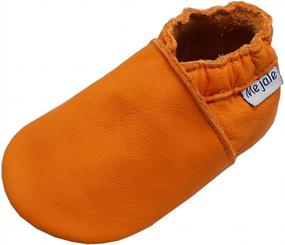 img 4 attached to Soft And Stylish: Mejale Baby Leather Shoes For Infants And Toddlers - Perfect Pre-Walkers!