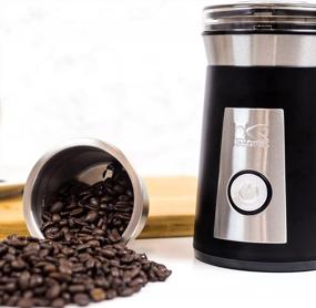 img 2 attached to 200W Black And Stainless Steel Kalorik Coffee And Spice Grinder For Perfect Grinds