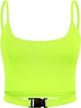 neon crop tops with buckle - active wear for women's summer fashion by abardsion logo