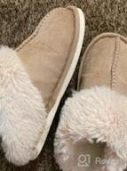 img 1 attached to Stay Cozy & Stylish With Women'S Memory Foam Slip-On Slippers - Fluffy, Soft & Warm For Indoor/Outdoor Use review by Timothy Hughes