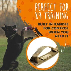 img 2 attached to Mighty Paw Tactical Dog Collar: Heavy Duty Pet Training Collar with Handle for Maximum Control. Weatherproof Polyester & Metal Buckle for Medium to Extra Large K9s