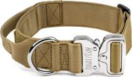 mighty paw tactical dog collar: heavy duty pet training collar with handle for maximum control. weatherproof polyester & metal buckle for medium to extra large k9s логотип