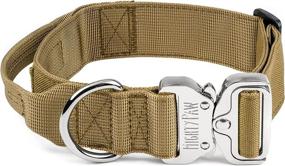 img 4 attached to Mighty Paw Tactical Dog Collar: Heavy Duty Pet Training Collar with Handle for Maximum Control. Weatherproof Polyester & Metal Buckle for Medium to Extra Large K9s