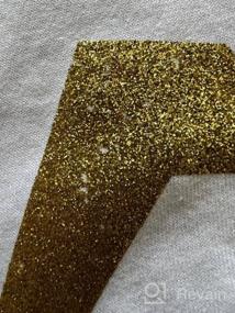 img 8 attached to 12In X 10Ft Gold Glitter HTV Heat Transfer Vinyl Roll - Perfect For Cricut & Silhouette, Easy To Cut & Weed For Shirts Gifts!