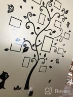 img 1 attached to Transform Your Living Room With ViviLinen 3D Wall Stickers: Family Tree Wall Decal With Picture Frames & Red Heart (Large In Black) review by Kevin Mckechnie