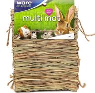🐾 handwoven grass multi-use pet mat for small animals by ware manufacturing - natural & versatile logo