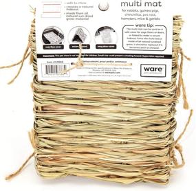img 3 attached to 🐾 Handwoven Grass Multi-Use Pet Mat for Small Animals by Ware Manufacturing - Natural & Versatile