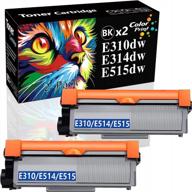 premium 2-pack dell e515dw toner cartridge set - high-quality compatible colorprint 593-bbkd - suitable for dell e310/e514dw/e515 printers logo