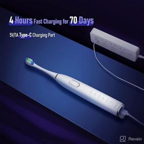 img 3 attached to 🦷 H8 Electric Toothbrush by Tovendor - Enhanced Toothbrushes for Optimal Oral Care