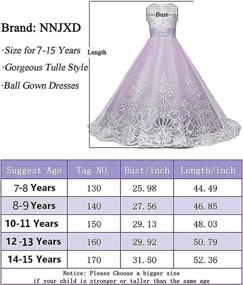 img 1 attached to NNJXD Princess Pageant Wedding Dresses Girls' Clothing ~ Dresses