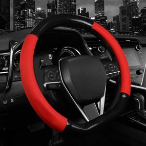 img 4 attached to D Shape Steering Wheel Cover Interior Accessories best for Steering Wheels & Accessories