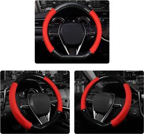img 2 attached to D Shape Steering Wheel Cover Interior Accessories best for Steering Wheels & Accessories