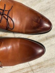 img 5 attached to Мужские кожаные классические туфли на 3 дюйма выше - Лифт-обувь CALTO с невидимым увеличением роста - Туфли-оксфорды с завышенной талией и каблуками, увеличивающими рост