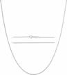 shine bright with kisper's diamond cut cable link chain necklace - elegant & high-quality 925 sterling silver jewelry made in italy for women & men logo