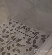 img 1 attached to Upgrade Your Shower With Neodrain'S 72-Inch Linear Shower Drain - Brushed Stainless Steel With Flat & Tile Insert Cover And Hair Strainer review by Kevin Vanlaere