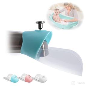 img 3 attached to 🛁 Optimized Baby Bath Helper - Bath Tub Faucet Extender - Efficient Water Flow to Baby Bath Tub, Minimizing Waste and Splashing - Adjustable for Larger Bath Tub Faucets (Blue)