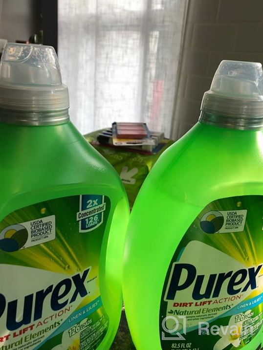 img 1 attached to Get 126 Loads Of Freshness With Purex Natural Elements Linen & Lilies Liquid Laundry Detergent, 2X Concentrated And 82.5 Fl Oz review by Dave Baker