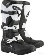 🥾 alpinestars unisex-adult tech 3 boots black/white - top-performing footwear for all! logo