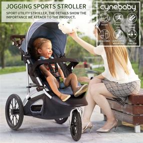 img 2 attached to 🛴 Foldable City Travel Jogging Stroller for Single Toddler - Compact Urban Ultralight Joggers Pram - Beby Carriage Pushchair - Stroller Travel System