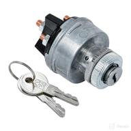 🔑 huazu 4-position ignition key switch: ideal for car, forklift, truck, tractor, trailer, caterpillar & more with acc/off/ign/start functions logo