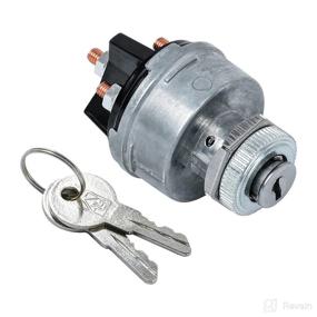 img 4 attached to 🔑 Huazu 4-Position Ignition Key Switch: Ideal for Car, Forklift, Truck, Tractor, Trailer, Caterpillar & More with Acc/Off/IGN/Start Functions