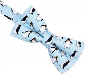 img 2 attached to Cute Pattern Bow Ties - Adjustable For Adults And Children - OCIA