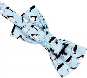 img 1 attached to Cute Pattern Bow Ties - Adjustable For Adults And Children - OCIA