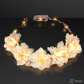 img 3 attached to Light Flower Headband Festivals Lights Hair Care