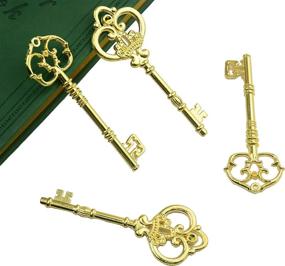 img 3 attached to Makhry Mixed 20 Extra Large Antique Skeleton Keys Rustic Key For Wedding Decoration Favor