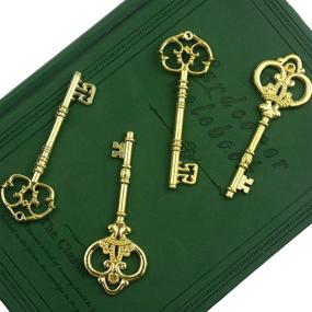 img 2 attached to Махри смешал ключ 20 дополнительных больших античных ключей от скелета деревенский для благосклонности украшения свадьбы