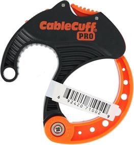 img 1 attached to Cable Cuff PRO Medium Single Adjustable: Reusable Cable 🔒 Tie Replacement for Extension Cords or Electronics (2 Inch Diameter)